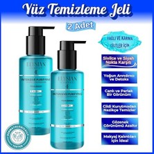 Elysian Essence Yoğun Arındırıcı Detoks Yüz Temizleme Jeli 2'li Set - Sivilce ve Siyah Nokta Karşıtı - Aha Bha - Kojik Asit 200 ml