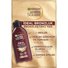 Garnier Ambre Solaire Bronzlaştırıcı Yağ 200 ml Dermatolojik Olarak Test Edilmiş İdeal Bronzluk