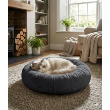 Feyza Design Rahatsızsız Elyaf Dolgulu Konforlu Kedi Yatağı ve Yastık