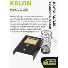 Havya Altlığı, Lehim Sehpası, Metal Tabanlı, Stabil, Sehpa, Tutucu, Otomatik Kapanan Emniyetli, Lehimleme Araç Gereci