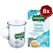 Doğadan Rahat Hisset Passifloralı 18'li x 8 ve Doğadan Cam Bardak Hediyeli