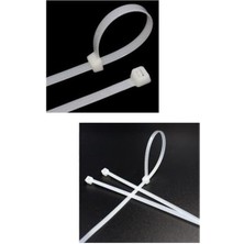 4,8X200 Beyaz Kablo Bağı & Plastik Kelepçe & Cırt Kelepçe 100 Adet (Paket)
