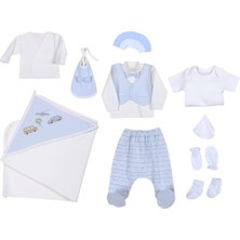 Nexvora Yenidoğan %100 Pamuk Trafik Seti Hastane Çıkışı – Mavi