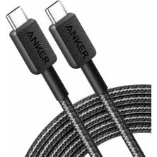 322 Usb-C To C 1,8m 60W Kablo Siyah - A81F6