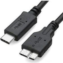 5241 USB Type C To Micro USB 3.0 Taşınabilir HDD Hard Disk Kablosu 1m (1 Metre)