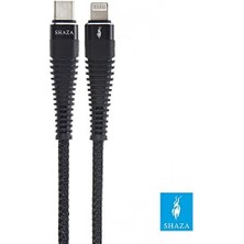 Lightning To Type-C Pd 5A 100W Örgülü Hızlı Şarj ve Data Kablosu 1 Metre