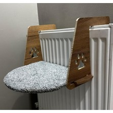 Feyza Design Peluş Kedi Kalorifer Yatağı, Kolay Montajlı, Konfor ve Sıcaklık Sağlar