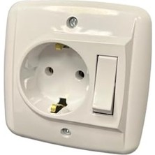 Banyo Dolabı Mobilya Anahtarlı Topraklı Prizi 81301