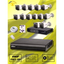 Dahua 2 Mp 13 Kameralı Ip / Bullet Full Paket