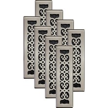 SPH212-NKL-8 Kaydırma Zemin Kaydı, 5X30 Cm, Fırçalanmış Nikel, 8'li Paket