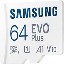 Evo Plus 64GB Sdxc U1 Sınıf 10 A1 160MB/S Micro Sd Bellek Kartı Adaptörlü 2021 Sürümü (MB-MC64KA/EU)