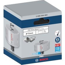 1 x Pro Sheet Metal Power Plus Delikli Testere (Paslanmaz Çelik Levhalar, Çelik Levhalar, Ø 73 Mm, Profesyonel Aksesuar Döner Matkap/sürücü)