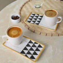 Trigon Doğaltaş Kahve Sunum Seti 4 Parça 2 Kişilik 18767