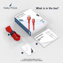 C20 Type-C To Usb-A 22.5W Hızlı Şarj ve Data Kablosu 2.1m Kırmızı