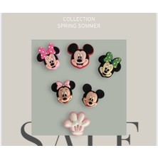 PremiumPort Renkli Disney Plus Temalı Terlik Süsü 6'lı Set, Eğlence Dolu Aksesuarlar