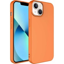 Psr Aksesuar 14 Silikon Kılıf – 14 ile Uyumlu, Leke Tutmaz, Iç Kısmı Süet, Silinebilir, Kamera Koruyucu Çıkıntılı Kapak (Turuncu)