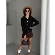 Kalp Düğmeli Hırka