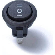 Maroces MR-134E-5 Mini (S) Yuvarlak Işıksız Anahtar On-Off-On 3 Bacaklı Siyah