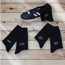 PremiumPort Iki Adet Kişiye Özel Isimli Veya Harfli Çorap Seti, Sevgi Dolu Hediye