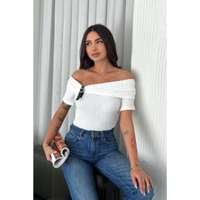 Noa Noa Kadın Tokalı Düşük Omuz Bluz – Urban Accent