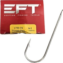 Eft Hook 1799 Beyaz Düz Iğne 100 Adet