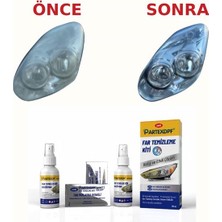 Partexdpf Far Temizleme Kiti 2 Far Için Tam Set 10 Dakikada Kolay ve Etkili Parlatma Çözümü