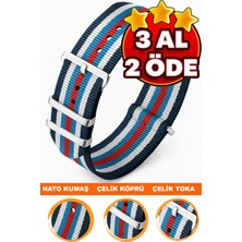 18MM-20MM-22MM-40MM Saatlerle Uyumlu Nato Kumaş Tekstil Saat Kordonu Kayışı Nato-Model-40