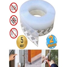 Mrt Bilişim Rüzgar ve Soğuk Kesici Kapı Pencere Bandı Haşere Önleyici 2 Metre 5 Tane Şerit Bant