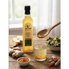 Organik Zencefilli Zerdeçallı Elma Sirkesi (500 Ml)