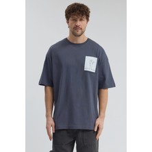 Segnante Erkek Relaxed 002 Oversize Antrasit T-Shirt