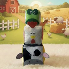 Kiduga Montessori Aktivite Küpü Trio - Farm