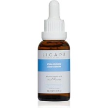 Licape Hyaluronik Asit İçeren Nemlendirici Aydınlatıcı Yüz Serumu 30 ml Tüm Cilt Tipleri İçin Etkili