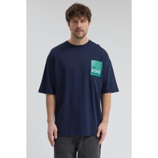 Segnante Erkek Relaxed 008 Lacivert T-Shirt