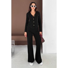 Noa Noa Kadın Düğmeli Triko Takım – Soft Structure
