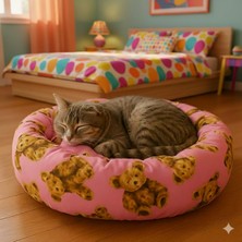 Feyza Design Rahat ve Konforlu Simit Tarzı Evcil Hayvan Yatağı