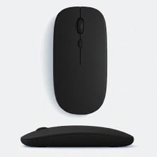 Sneezy MacBook iPad Uyumlu Bluetooth Şarjlı Mouse USB Dongle Şarj Kablosu Dahil Sessiz İnce ve Taşınabilir - Siyah