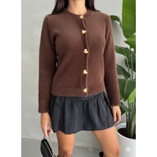 Kalp Düğmeli Hırka