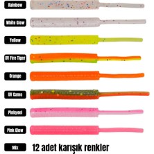 Effe HG49 Baby Worm 5.2cm Lrf Silikonu Yellow