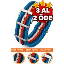 18MM-20MM-22MM-42MM Saatlerle Uyumlu Nato Kumaş Tekstil Saat Kordonu Kayışı Nato-Model-42