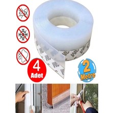 Mrt Bilişim Rüzgar ve Soğuk Kesici Kapı Pencere Bandı Haşere Önleyici 2 Metre 4 Tane Şerit Bant