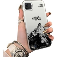 Ucuc Realme C11 2021 Uyumlu Sert Akrilik Arka Silikon Kenar Lens Koruma Dağ Deseni Kılıf