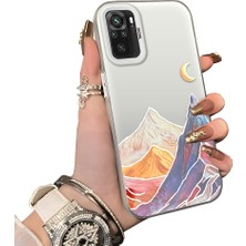 Ucuc Redmi Note 10 4g Uyumlu Sert Akrilik Arka Silikon Kenar Lens Koruma Ince Desen Kılıf