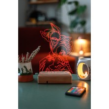 PremiumPort Renkli Gece Lambası, Bleach Temalı, Şık ve Çocuk Odası Dekoru