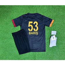 G.â.l.a.t.â.s.a.r.â.y 2024/25 Barış A.l.p.e.r Y.ı.l.m.a.z Siyah Özel Siyah Çocuk Forması 4'lü Set