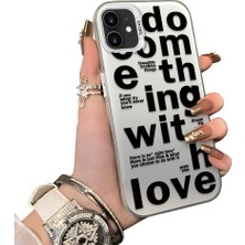 Ucuc iPhone 12 Uyumlu Silikon Kenar Sert Arka Anti Düşme Kılıfı Moda Öğeleri