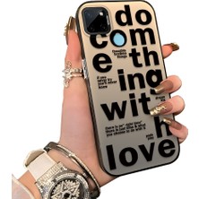 Ucuc Realme C21Y/C25Y Uyumlu Silikon Kenar Sert Arka Anti Düşme Kılıfı Moda Öğeleri
