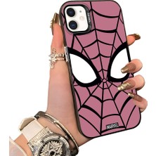 Ucuc iPhone 12 Uyumlu Silikon Kenar Sert Arka Anti Düşme Kılıfı Spiderman