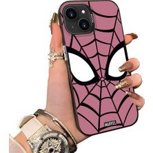 Ucuc iPhone 14 Plus/15 Plus Uyumlu Silikon Kenar Sert Arka Anti Düşme Kılıfı Spiderman