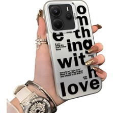 Ucuc Redmi Note 14 4g Uyumlu Silikon Kenar Sert Arka Anti Düşme Kılıfı Moda Öğeleri