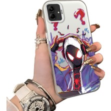 Ucuc Samsung Galaxy A03 Uyumlu Silikon Kenar Sert Arka Anti Düşme Spiderman Kılıfı